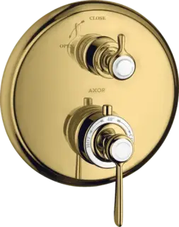 Axor Montreux Термостат для душа встраиваемый, внешняя часть, цвет: полированное золото 16801990