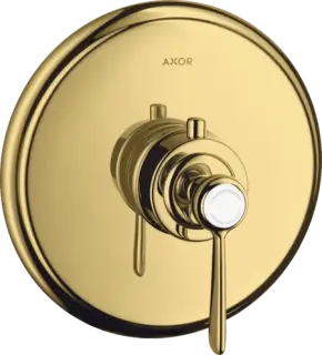 Axor Montreux Термостат для душа встраиваемый, внешняя часть, цвет: полированное золото 16823990