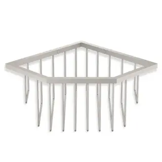 Decor Walther Universal WA ECK1 Полка-корзинка универс. 18x18xh9,5 см, цвет: никель сатин. 0703376