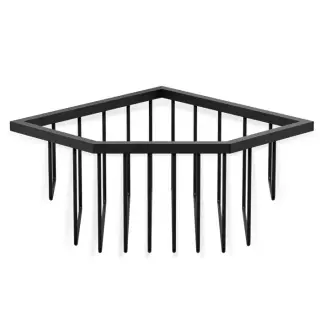 Decor Walther Universal WA ECK1 Полка-корзинка универсальная 18x18xh9,5 см цвет: черный мат. 0703360