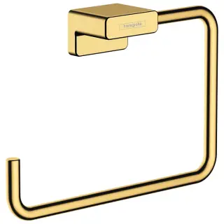 Hansgrohe AddStoris Полотенцедержатель подвесной кольцевой, латунь цвет: золото 41754990