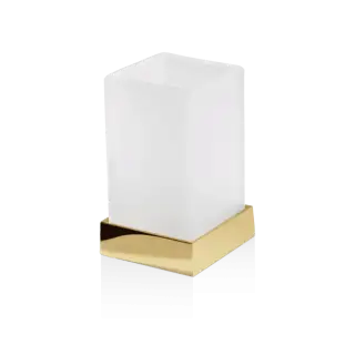 Decor Walther Corner SMG Стакан настольный, стекло сатинированное, цвет: золото 0562520