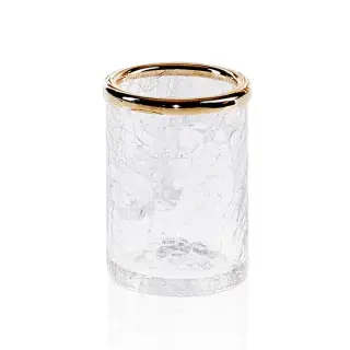 Decor Walther Crack BER Стакан настольный, французское стекло Craquele, цвет золото 0933120