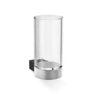 Decor Walther Club WMG Стакан подвесной, стекло прозрачное, цвет: хром/черный 0857460