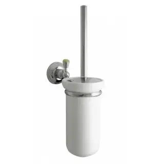 Nicolazzi Onice Ершик для унитаза подвесной с керамической колбой, цвет: хром/белый 1490CR09O