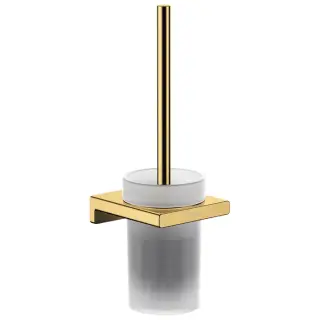 Hansgrohe AddStoris Ершик для унитаза подвесной со стеклянной колбой, цвет: золото 41752990