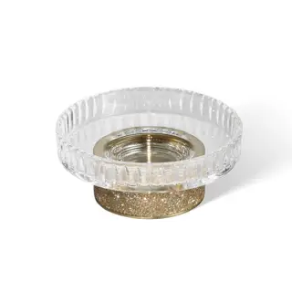 Decor Walther Rocks STS Мыльница настольная, граненое стекло, цвет золото матовое 0934382