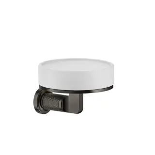 Gessi Inciso Мыльница с керамической чашей, подвесная, цвет: matte black 58501#299