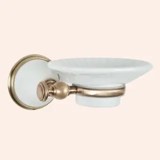 TW Harmony 106 Мыльница с керамической чашей, подвесная, цвет: бронза TWHA106bi/br