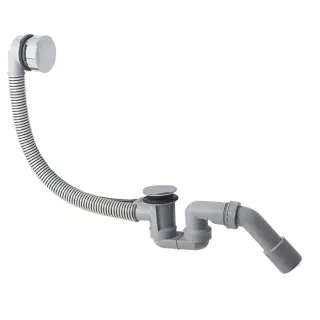 Hansgrohe Flexaplus S Слив-перелив для ванны, для стандартных ванн, тросик 52 см цвет: хром 58150000
