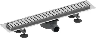 Tece Linus Дренажный канал из нержавеющей стали с декор. решеткой straight 70 см, цвет: хром матовый 15100079