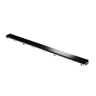 Tece Drainline Стеклянная панель для душевого канала прямая 80 см, цвет: черный глянцевый 600892