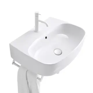 Kerasan Nolita Раковина подвесная/накладная 60х45 см, с 1 отверстием под смеситель, цвет: Bianco 534101*1