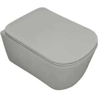 Kerasan Tribeca Унитаз подвесной 54x35 см безободковый, с креплением, без сидения, цвет: Grigio matt 511459