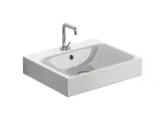 Kerasan Cento Раковина 50x45 см подвесная/накладная, с 1 отверстием под смеситель, цвет: Bianco 353001*1