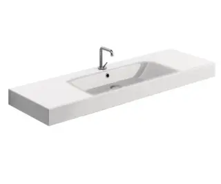 Kerasan Cento Раковина подвесная/накладная 140x45 см, с 1 отверстием под смеситель, цвет: Bianco 353501*1