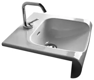 Kerasan Inka Project Рукомойник 40x40x17h см, с 1 отверстием под смеситель, цвет: Bianco 341201*1