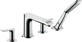 Hansgrohe Metris Смеситель на борт ванны, с ручным душем, внешняя часть, цвет: хром 31442000