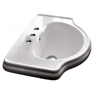 Kerasan Retro Раковина встраиваемая сверху на 62 см, 62х45,5 см, 3 отв. под смеситель, цвет: Bianco 103001*3