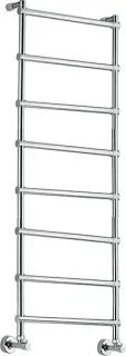 Margaroli Sole 442 Полотенцесушитель водяной для ГВС 53,5х144h (int 47), нижнее, цвет: chrome 4424708CR