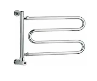 Margaroli Vento 510 Полотенцесушитель электрический поворотный 52,4х48,5h (41), нижнее, цвет: chrome 510CRB