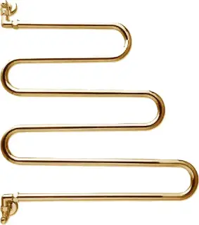 Margaroli Vento 405 Полотенцесушитель водяной для ГВС 60х70,5h (int 63,5), вертикальное, цвет: gold 405GO