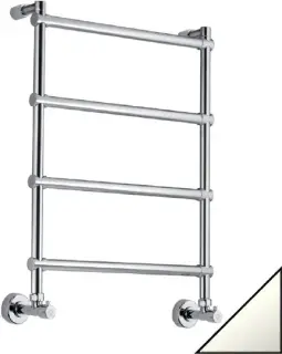 Margaroli Sole 442 Полотенцесушитель водяной для ГВС 53,5х71h (47) нижнее, крепление F, цвет: white 4424704WHN