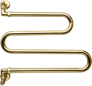 Margaroli Vento 406 Полотенцесушитель водяной для ГВС 50х50h (int 43), вертикальное, цвет: gold 406GO