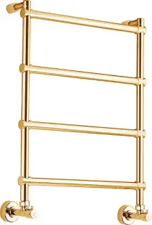 Margaroli Sole 442 Полотенцесушитель водяной для ГВС 43,5х71h (int 37) нижнее, цвет: gold 4423704GON