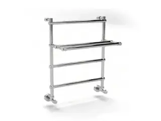 Margaroli Sole 442 Полотенцесушитель водяной для ГВС 53,5х72h (47) с полкой, нижнее, цвет: chrome 4424704CRP