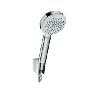 Hansgrohe Crometta Душевой гарнитур: лейка 1 режим, держатель, шланг 125 см, цвет: белый/хром 26664400