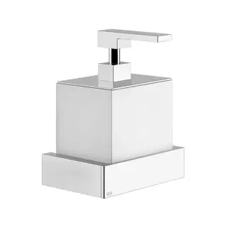 Gessi Inverso/Rettangolo Дозатор для жидкого мыла, подвесной, белая колба, цвет: chrome/white 20813#031
