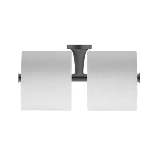 Duravit Starck T Двойной держатель туалетной бумаги настенный, цвет: черный матовый 0099384600