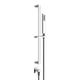 Gessi Rettangolo Душевой гарнитур: ручной душ, штанга 61,5 см, шланг 150 см, цвет: chrome 20142#031
