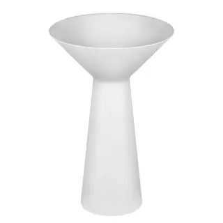 Gessi Cono Раковина напольная из Cristalplant 54,6x54,6 см, со сливом в пол, цвет белый 45911#521