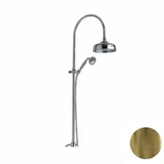 Nicolazzi Doccia Душевая стойка с верхним душем, диаметр 20 cм, цвет: бронза 5719WSBZ20