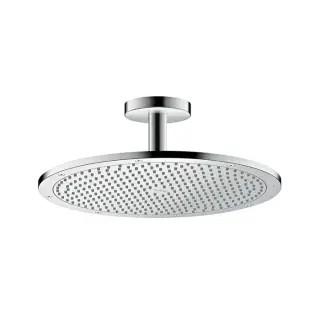 Axor Shower Solutions Верхний душ 35,5 см, 1 вид струи, кронштейн потолочный 10 см, цвет: хром 26035000