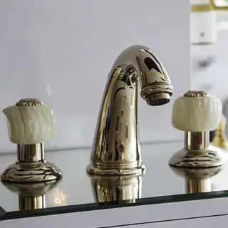 Nicolazzi Onice Смеситель для раковины на 3 отверстия, излив 14 см, цвет латунь 2108OL09O