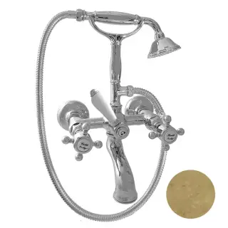 Nicolazzi Half Dome Смеситель для ванны на 2 отверстия, цвет Ottone Grezzo живой 1401OG70