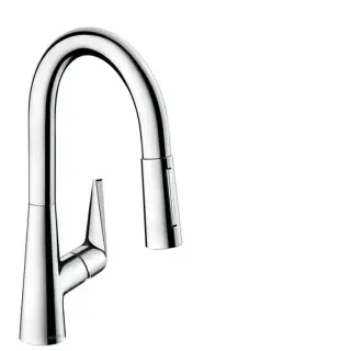 Hansgrohe Talis M51 Смеситель для кухонной мойки однорычажный 160 с выдвижным изливом, цвет: хром 73850000
