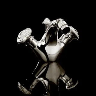 Devon&Devon Excelsior Swan Смеситель для биде на 1 отверстие, цвет: блестящий никель EXC-SW110NK