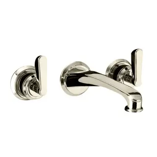 Devon&Devon Manhattan Смеситель для раковины настенный, на 3 отв., цвет: никель блестящий MNH433NK