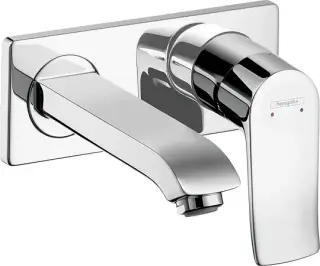 Hansgrohe Metris Смеситель для раковины встраиваемый, внешняя часть, излив 22,5 см, цвет: хром 31086000