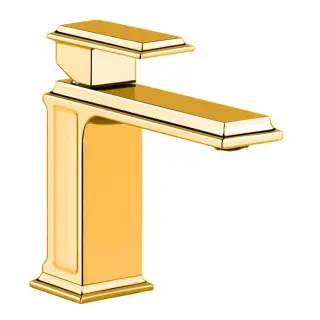 Gessi Eleganza Смеситель для раковины на 1 отверстие, цвет золото 46002#080