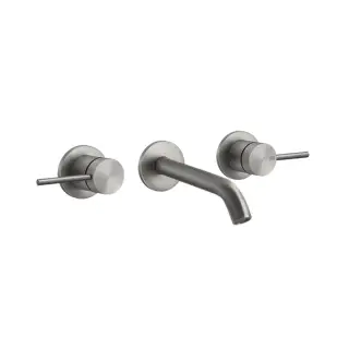 Gessi 316 Flessa Встраиваемый смеситель с изливом 14,6-12,6 cм, цвет: steel brushed 54092#239