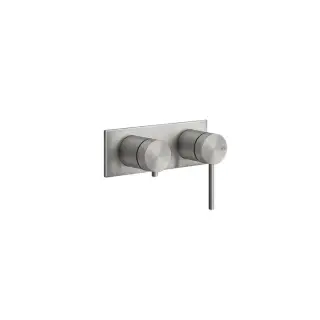 Gessi 316 Bath-Shower Смеситель для ванны встраиваемый, 2 потребителя, цвет: steel brushed 54079#239