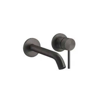 Gessi 316 Flessa Смеситель для ракови встр., излив 14,6-11,6 cм, цвет: brushed black metal pvd 54083#707