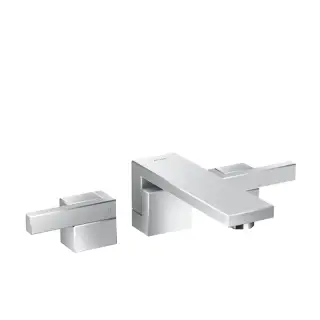 Axor Edge Смеситель для раковины двухвентильный на 3 отверстия с донным клапаном, цвет: хром 46060000