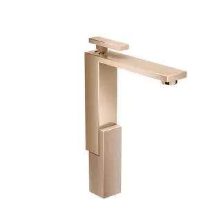 Axor Edge Смеситель для раковины высокий на 1 отверстие с д/к, цвет: полированное розовое золото 46031300