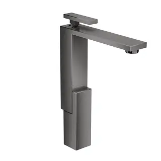 Axor Edge Смеситель для раковины высокий на 1 отверстие с дон. клап., цвет: полированный черный хром 46030330